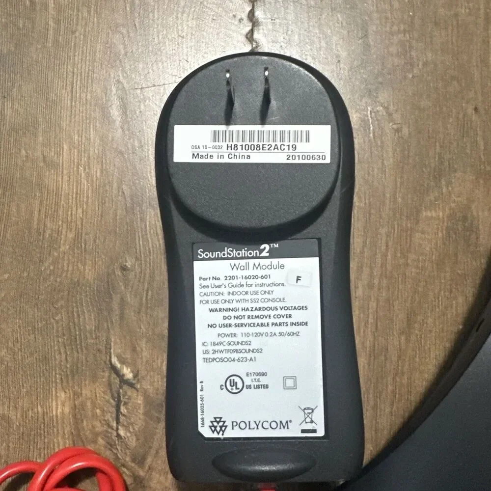 Polycom SoundStation 2 Corded Conference Phone Non-Expandable With Power Plug